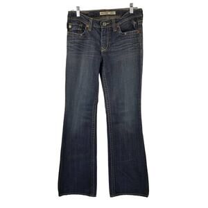 Big Star Buckle Whiskering Distressing Maddie Bootcut Jean 27L